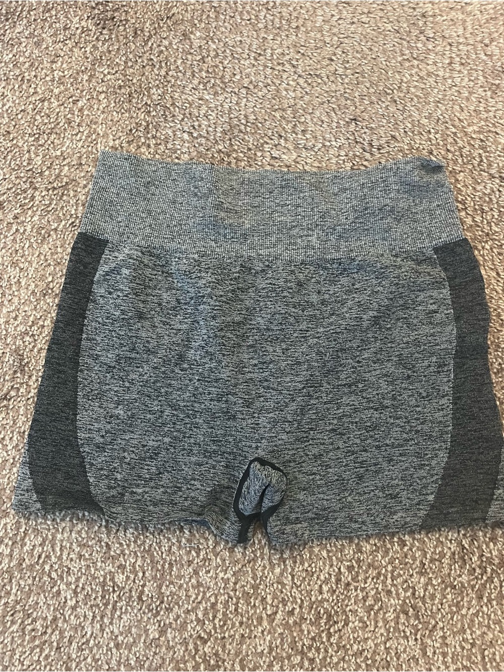 PINK Victoria's Secret Grey Seamless High-Rise Bike Shorts